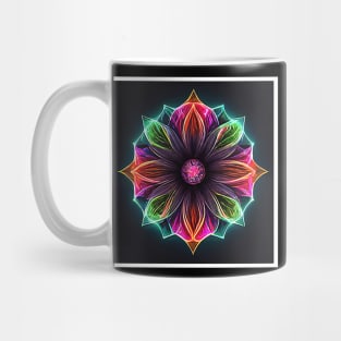 neon flower Mug